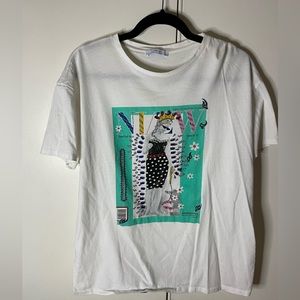 Zara top with design